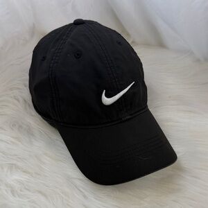 Nike Black Cap with White Logo